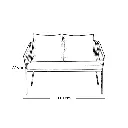 طقم اثاث خارجي حديد و دبار وزجاج ووتر بروف وبلاستك وفايبر و اسفنج 3 مقعد 3.webp