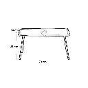طقم اثاث خارجي حديد و دبار وزجاج ووتر بروف وبلاستك وفايبر و اسفنج 3 مقعد 5.webp