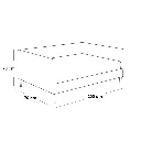 كنبه حديد و ووتر بروف وبلاستك واسفنج رمادي واسود 1مقعد 1.webp