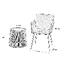 طقم أثاث خارجي 3 قطع راتان وسوفت 3 قطع  4.webp