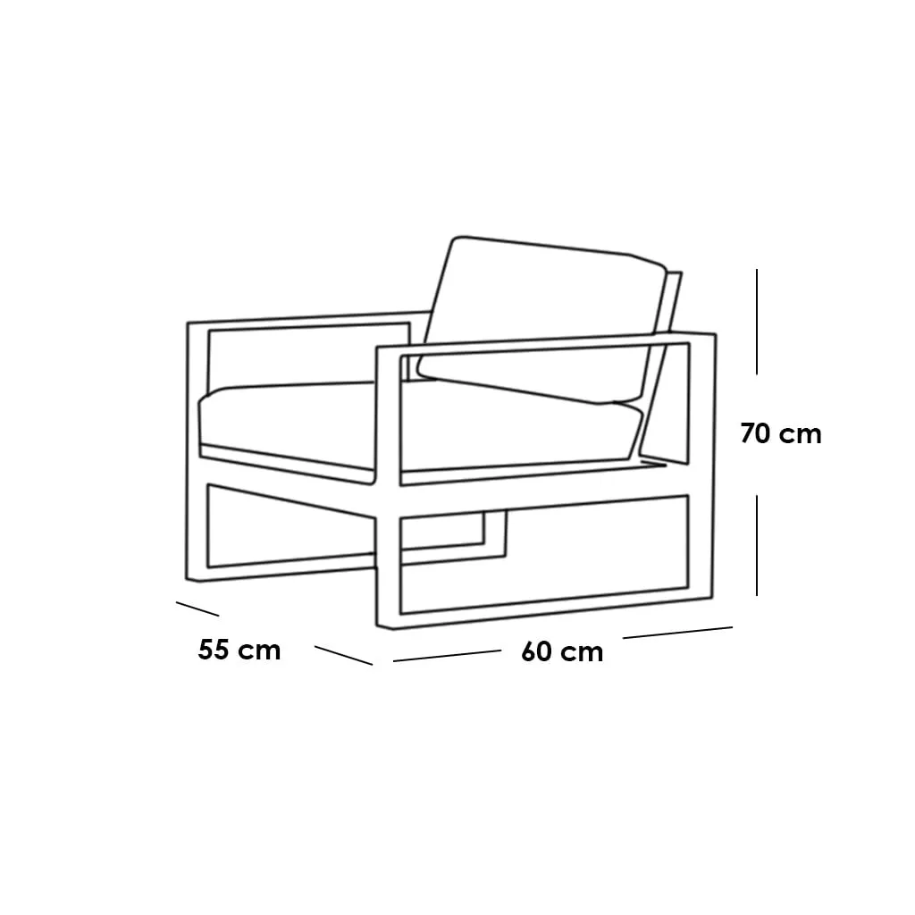طقم أثاث خارجي 4 قطع حديد وقماش مقاوم للماء أسود 1.webp