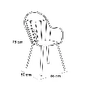 طقم أثاث خارجي 5 قطع حديد و راتان بيج و أزرق 2.webp
