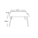 طقم أثاث خارجي 5 قطع حديد و راتان بيج و أزرق 1.webp