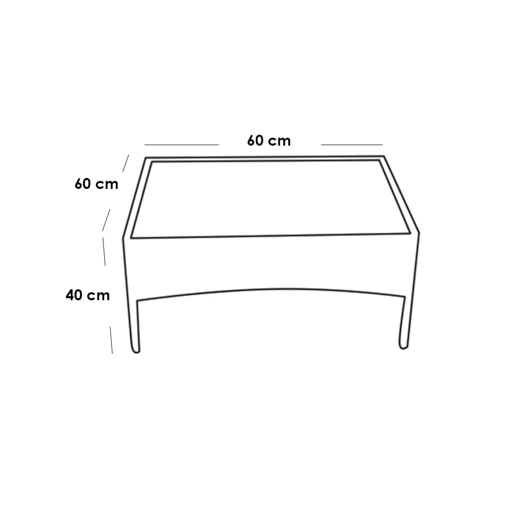 طقم أثاث خارجي 4 قطع بني وأزرق 1.webp
