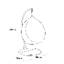 مرجيحة فردي راتان فضي و بيج 1.webp