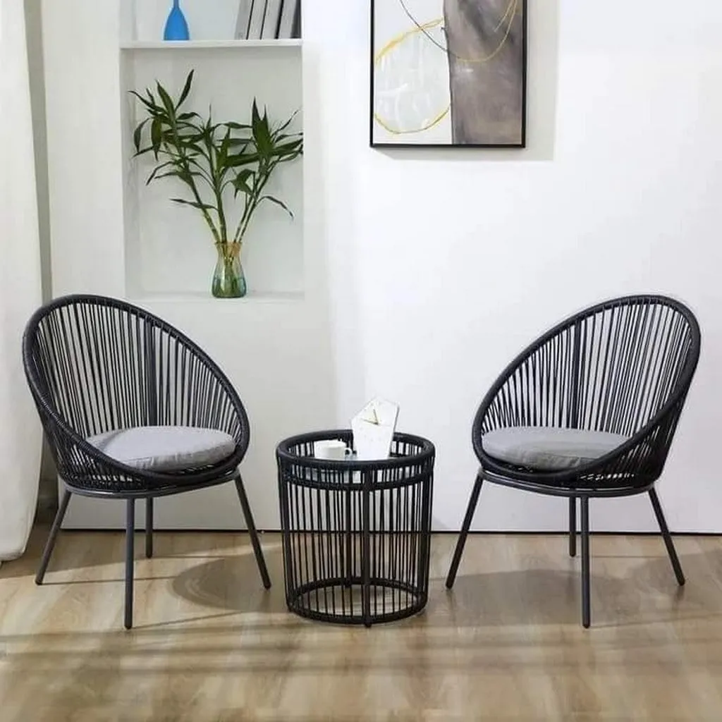 طقم خارجي دبار 3 قطع أسود ورمادي